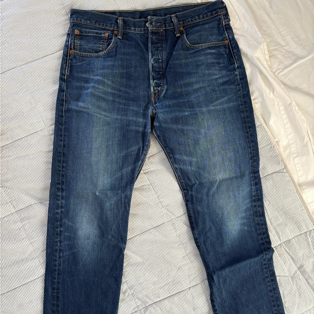 Levi's Dark Blue Straight Jeans
